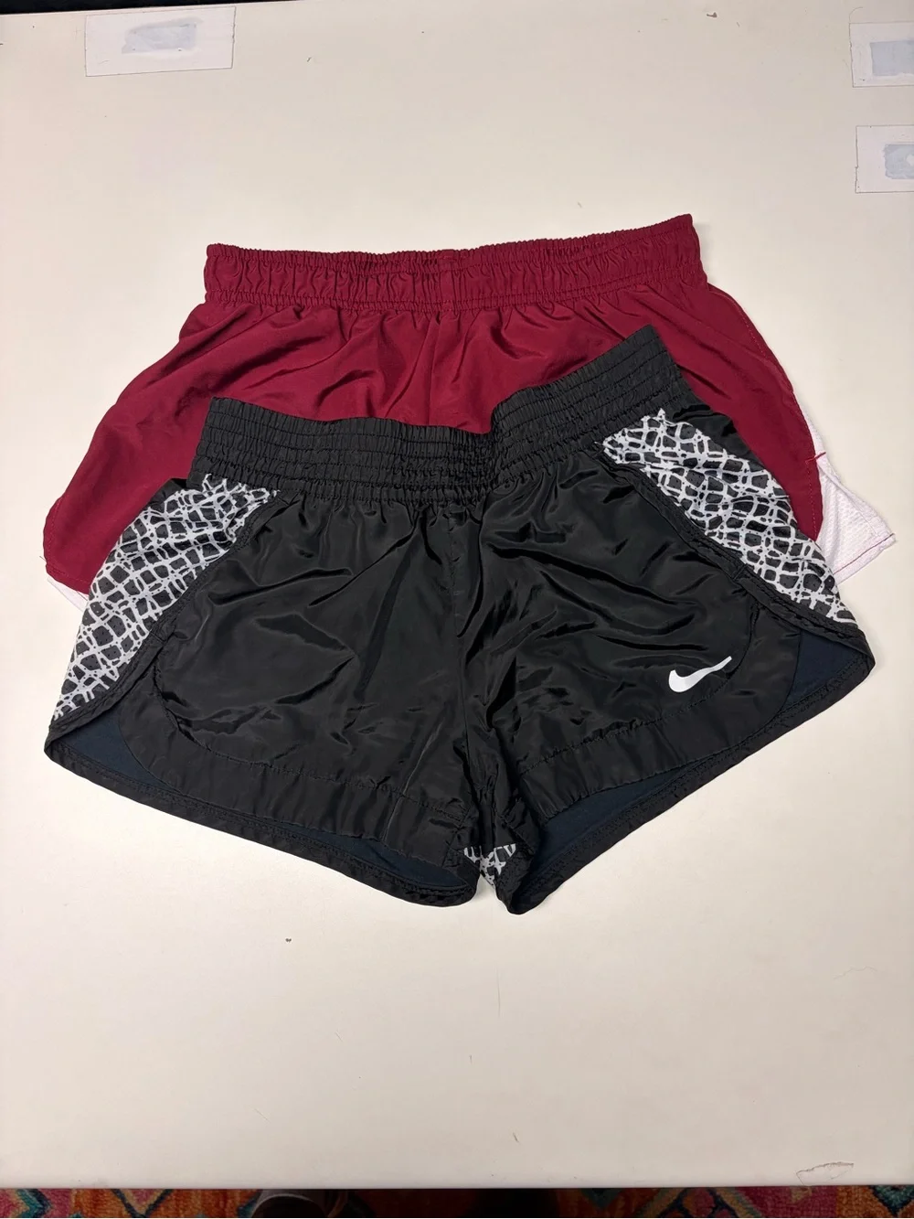 Set of Nike running shorts